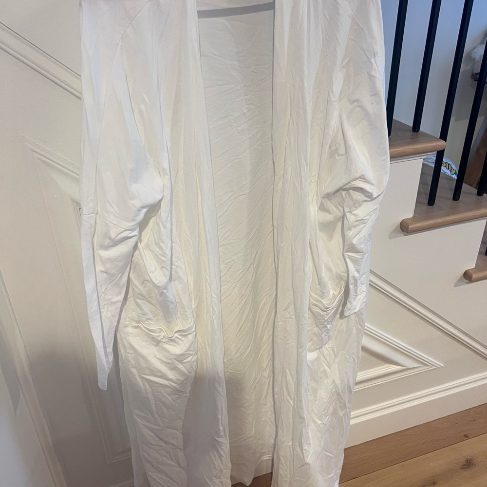 Petite Plume Open Cardigan Duster Sweater